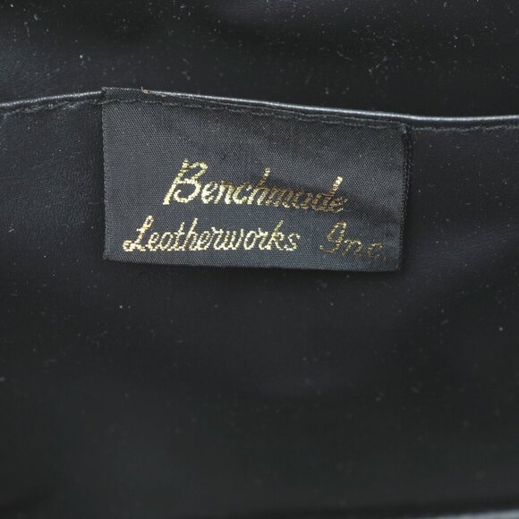 Benchmade Wicker Handbag Purse Woven Straw Chain Strap Black Rainbow Gold Clasp - Picture 6 of 9